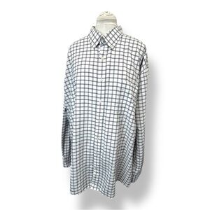 The Foundry Supply Co. Mens Button-Up Shirt 3XLT Plaid Cotton/Polyester
